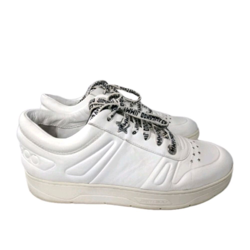 Jimmy Choo Sneakers Hawaii Leather Low Top Women's Shoes Size 10 US / 40 EU
